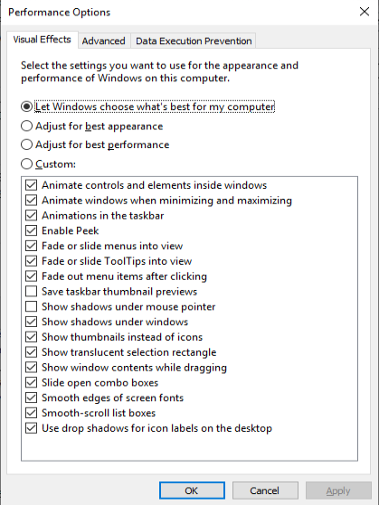 Disable Automatically Manage Paging File Size For All Drives Sios