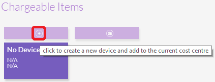 Create New Chargeable Device Create New Chargeable Device