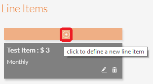 Add New Line Item icon Add New Line Item icon