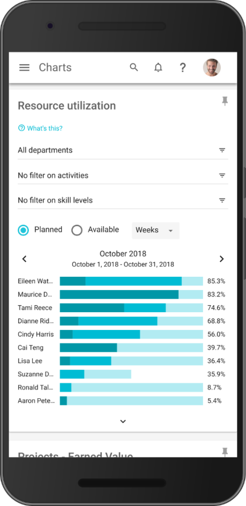 Resource Utilization Chart