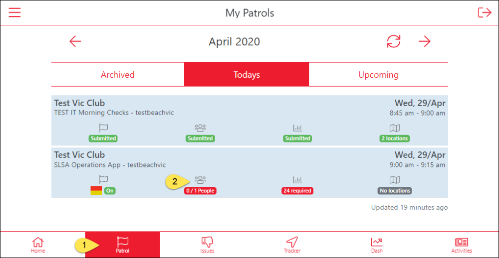 3 3 Patrol Rosters Operations App User Guide 1