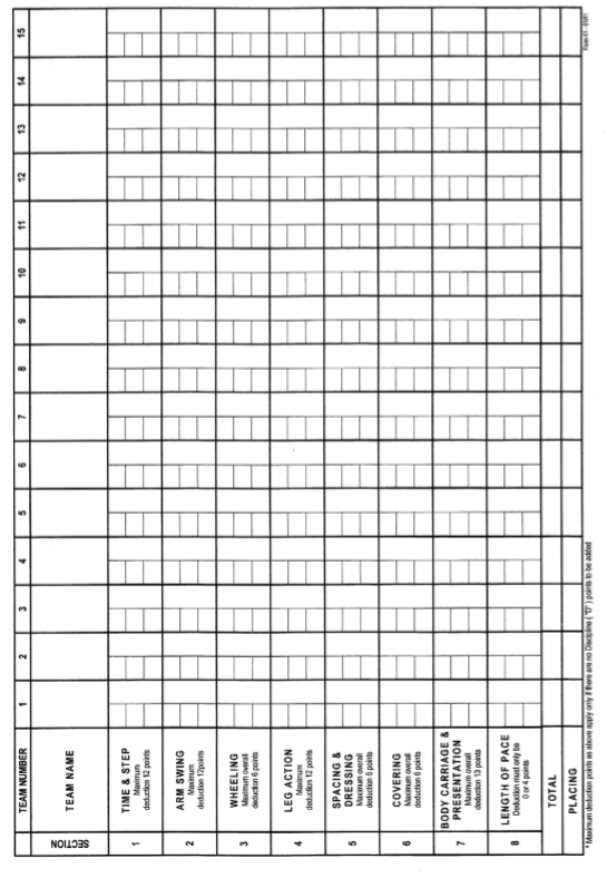 FIGURE 54 - MARCH PAST MASTER CARD BACK