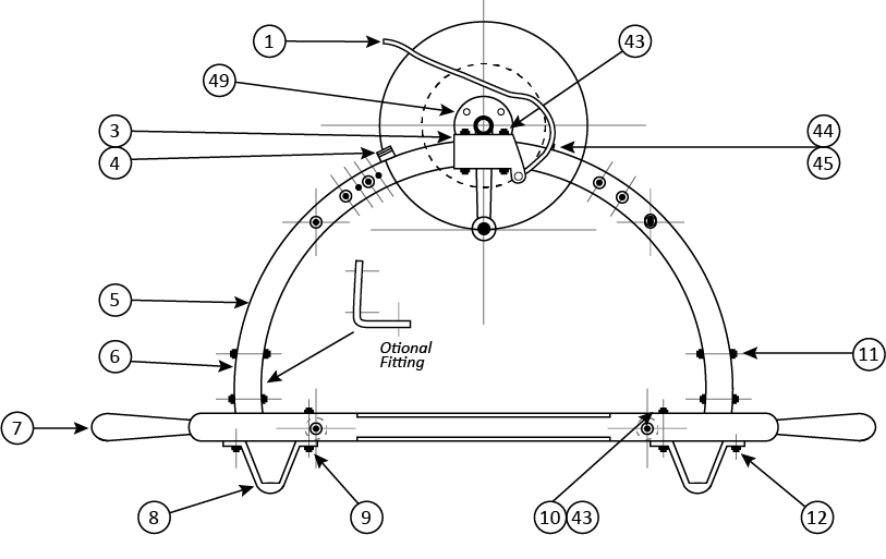FIGURE 11 - SURF REEL DIMENSIONS