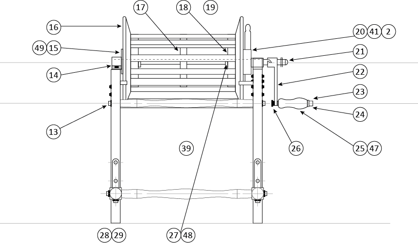FIGURE 11a - SURF REEL DIMENSIONS