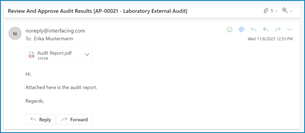 Audit Report Distribution - Audit - #11.1