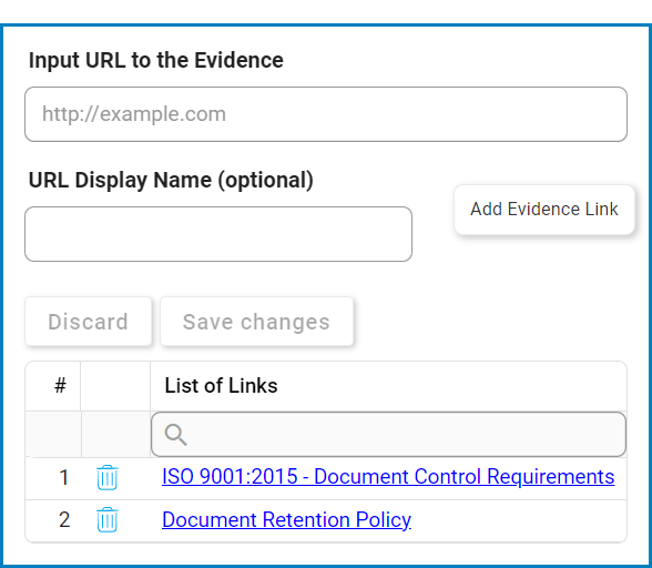 Evidence Collected (Samples) - Audit - #14.2