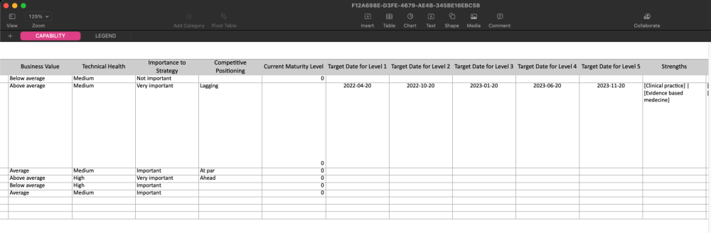 Excel Import & Export of Capability Data - EPC - WebApp Manual - 14.0