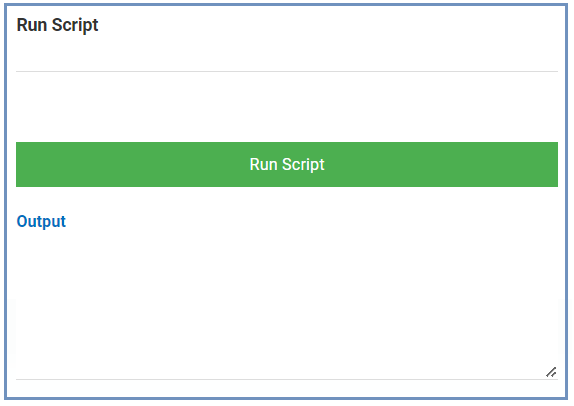 Run Script - Training - #13