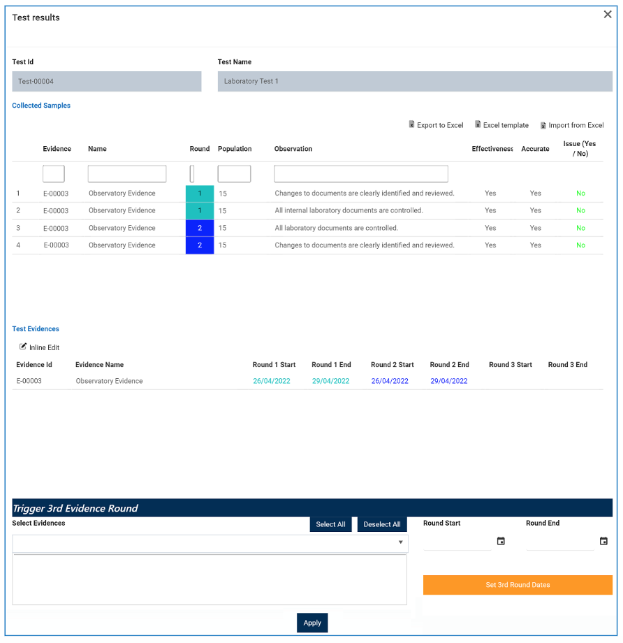 Test Results - Audit - #13