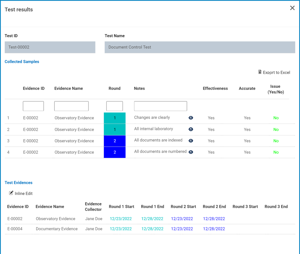 Test Results - DBP - QMS - Audit - #11