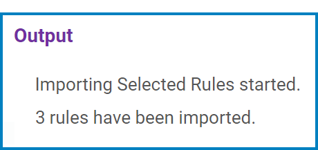Import Rule - Audit - #11