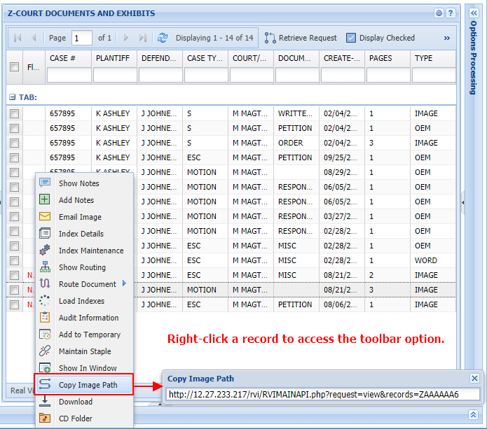 Right-Click Toolbar - Copy Image Path