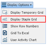 Display Staple Grid