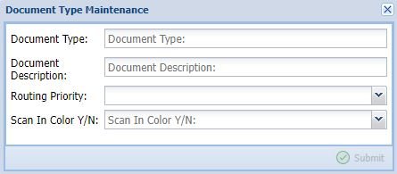 Document Type Maintenance