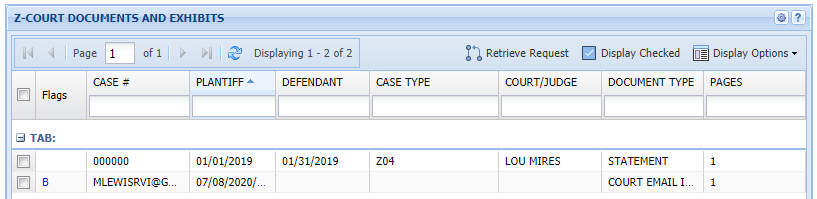 Email Import Example