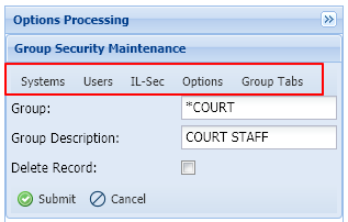 Group Security Maintenance