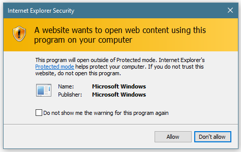 Internet Explorer Security