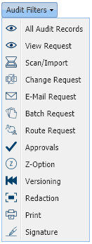 Audit Filters (Image Inquiry)