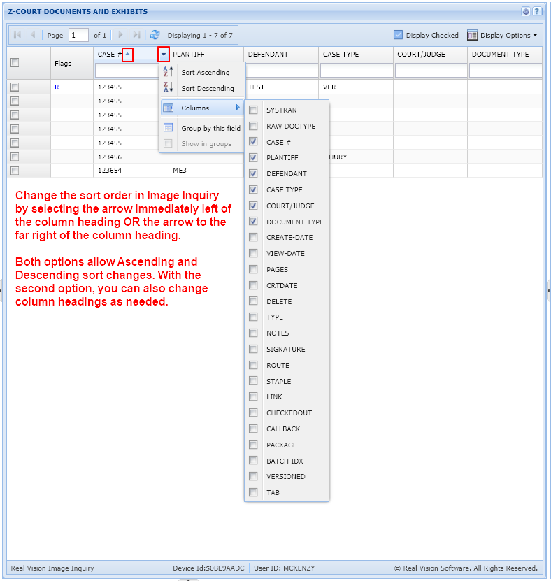 Index Sort - One Look (Windows) - 1