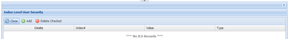 Add Index Level Security