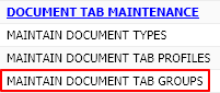 Maintain Document Tab Groups