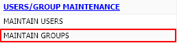 Maintain Groups