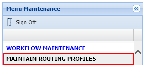 Maintain Routing Profiles