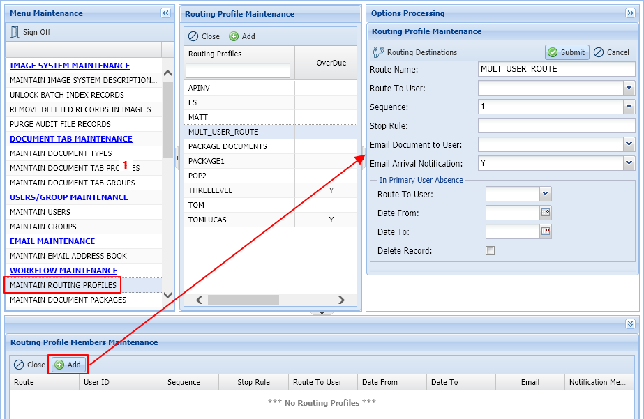 MULT_USER_ROUTE Setup