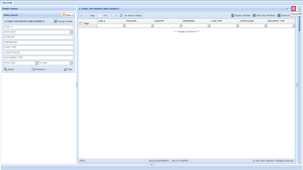 One Look Viewer/PDF Toggle