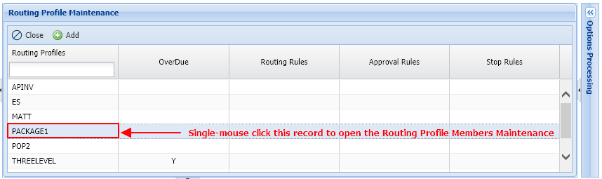 Package1 Example Maintenance
