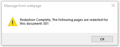 Redaction Complete