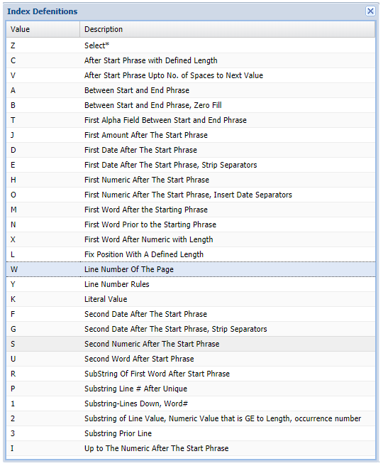 Maintenance - Scrape Profile Rule Selection