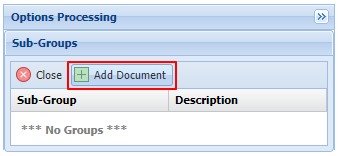 Sub-Groups Add Document