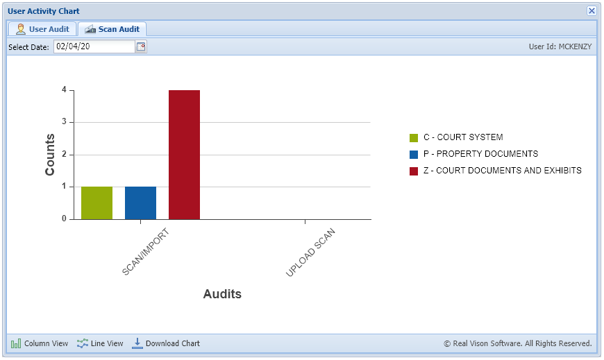 Scan Audit - Column View