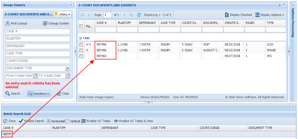 Wildcard Search Beginning Value