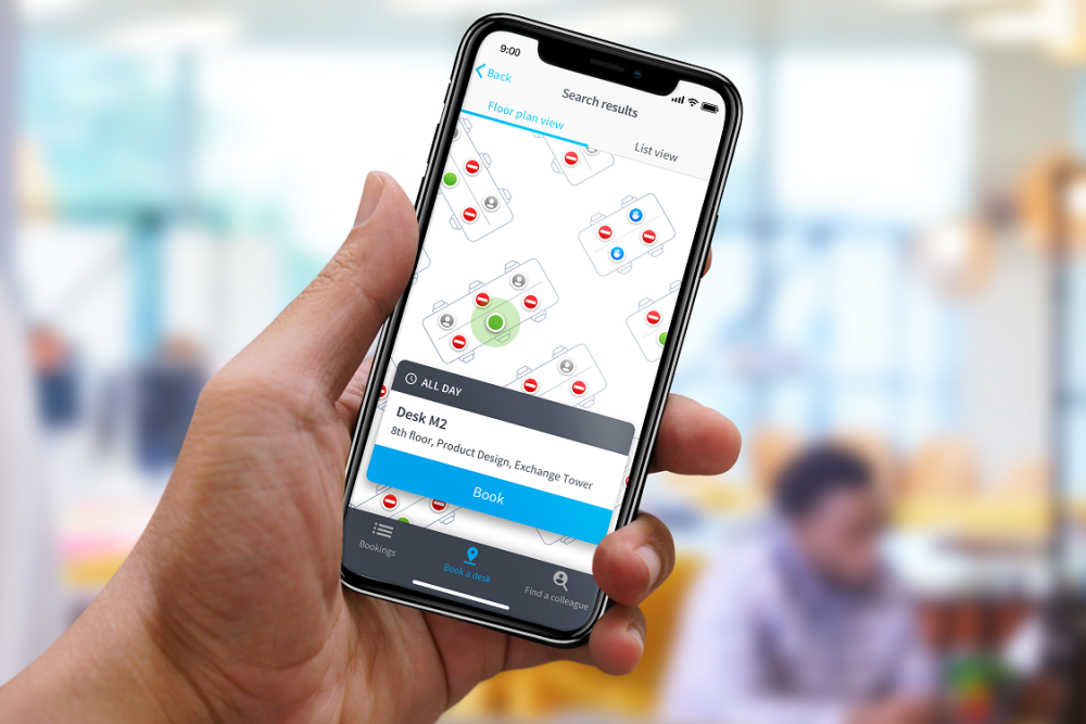 Condeco Desk Booking app with Return to Office enabled - Mobile Apps