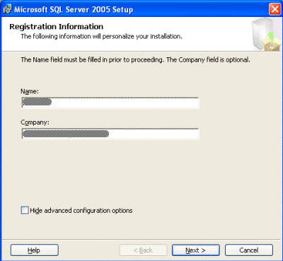 Installation of Microsoft SQL Server Express - User's Manual 