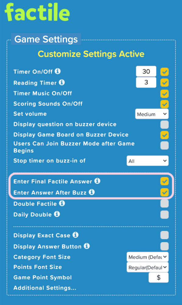 Buzzer Mode - Factile User Doc - 1