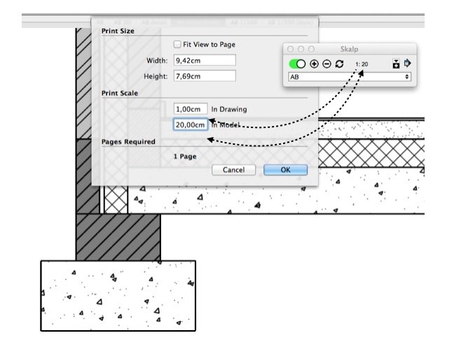 Scaled printing inside SketchUp - Skalp SketchUp - 1.x