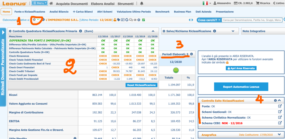 Analisi Di Bilancio Step By Step Manuale Utente 1 1110