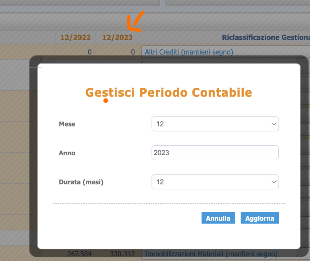 Administrar el período contable