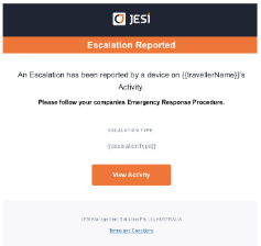 reported escalation notification