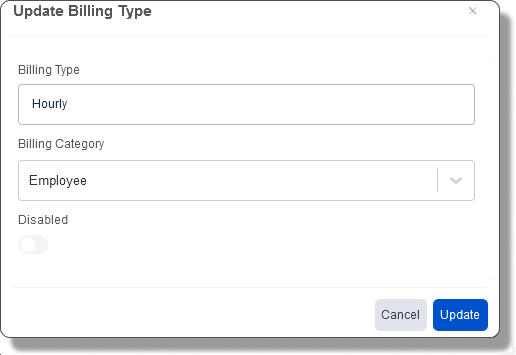 Billing Types - TimeLive Help - 1