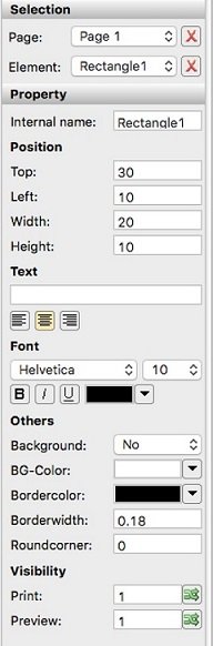 Rectangle properties