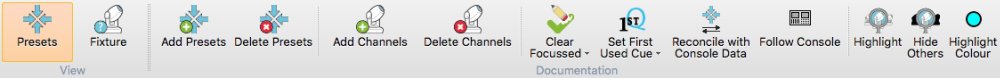Preset Documentation Toolbar