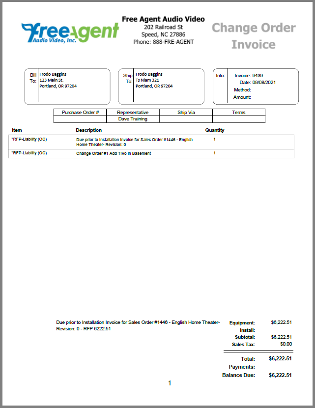Custom Invoice Header - iPoint Control - 1