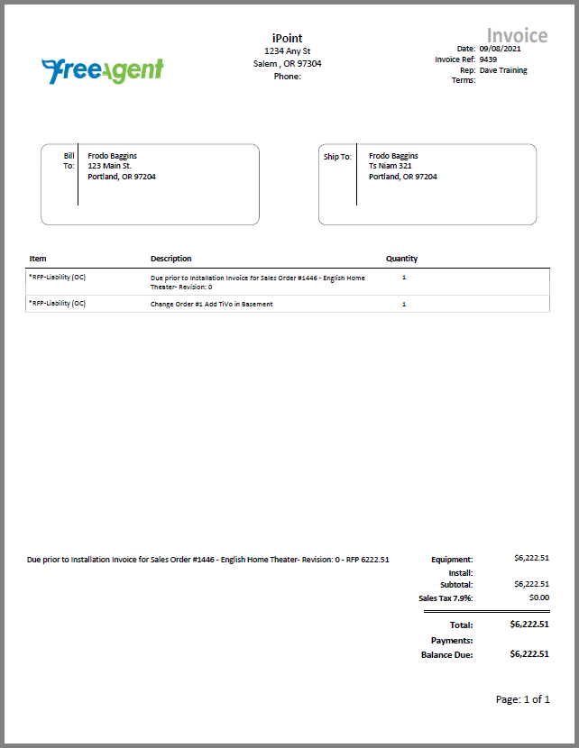 Class Invoice Header Class Invoice Header