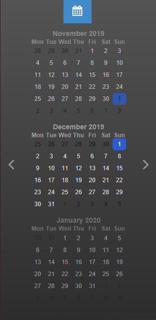Calendar Sidebar