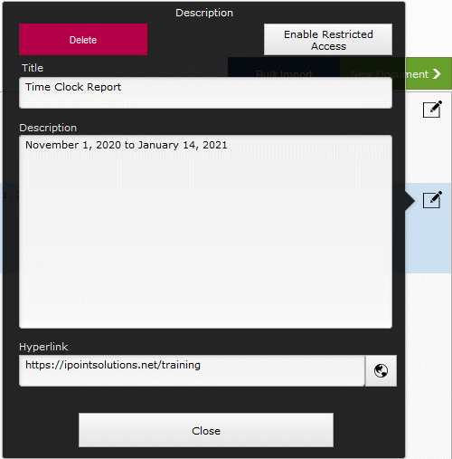 Edit Document Details Edit Document Details