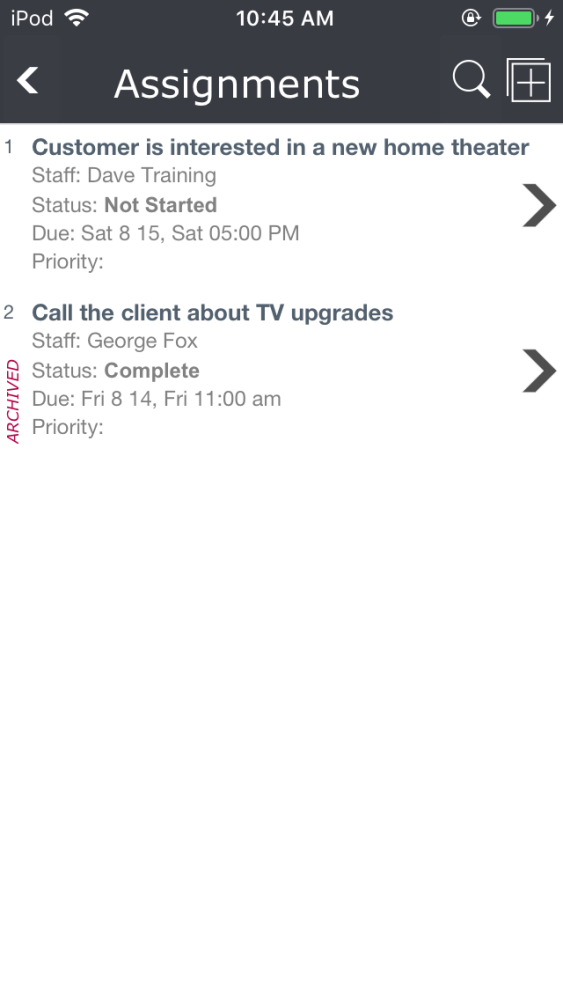 Mobile: Assignments Mobile: Assignments